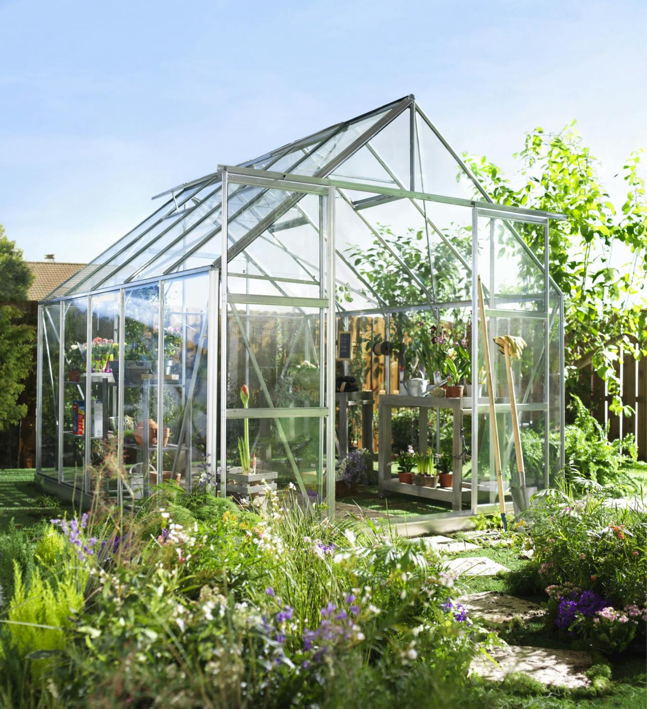 Serre de jardin de la marque Halls Greenhouses